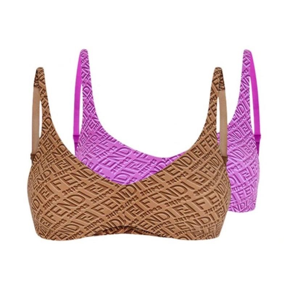 LIMITED Fendi X Skims Skimpy Scoop Bralette 2 set
